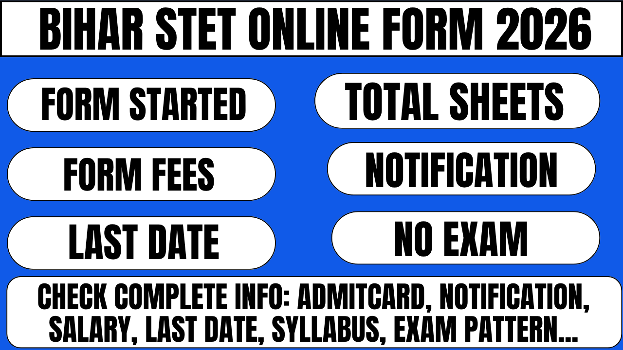 Bihar STET Online Form 2026