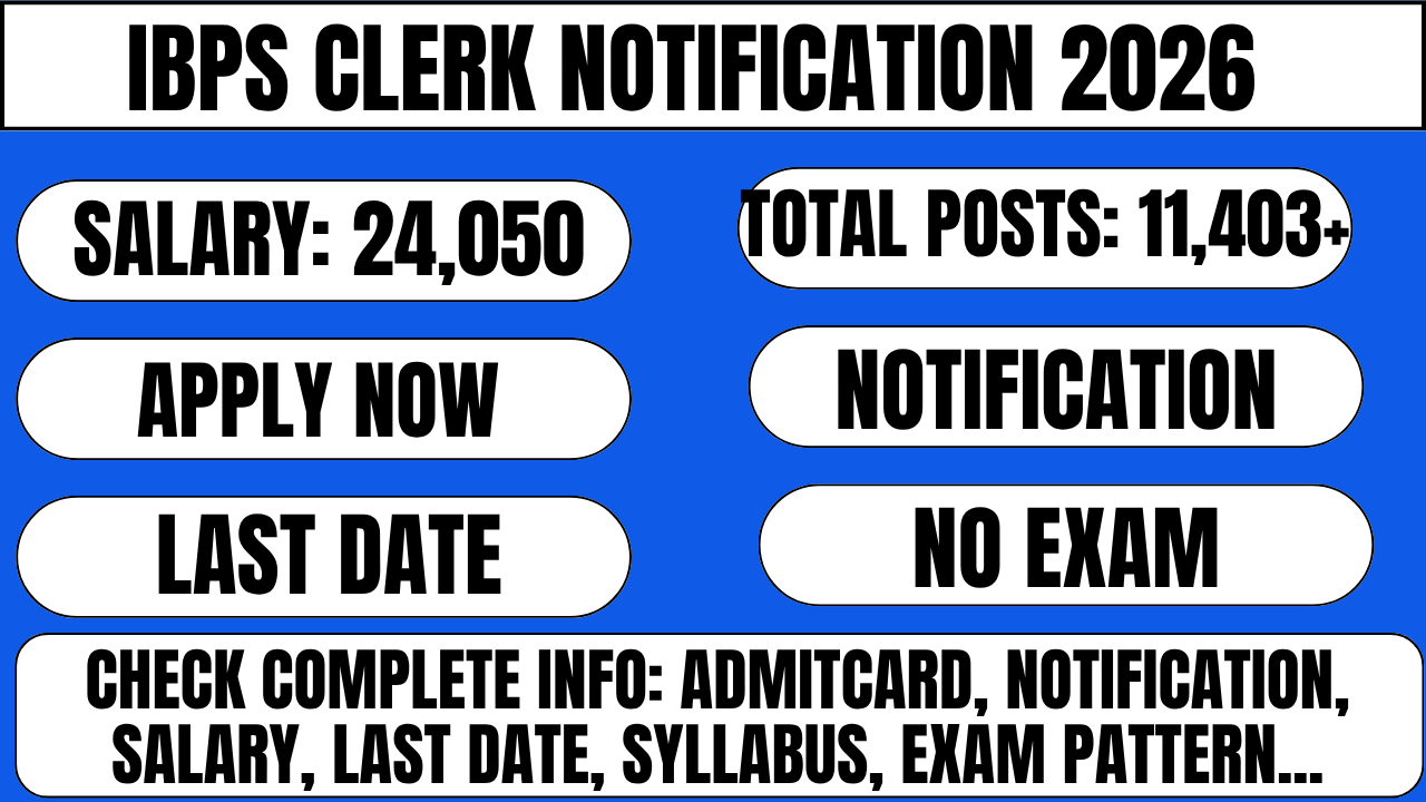 IBPS Clerk Notification 2026