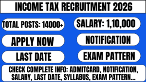 Income Tax Recruitment 2026 Online Apply