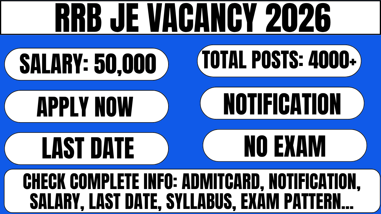RRB JE Vacancy 2026