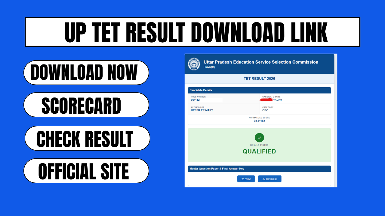 up tet result download link