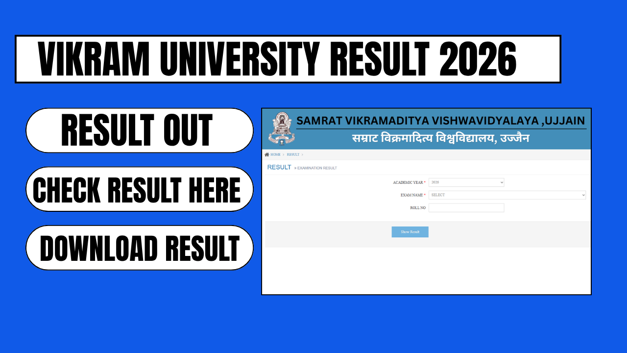 vikram university result 2026
