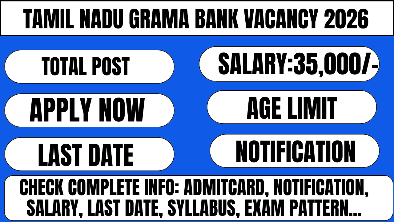 Tamil Nadu Grama Bank Vacancy 2026