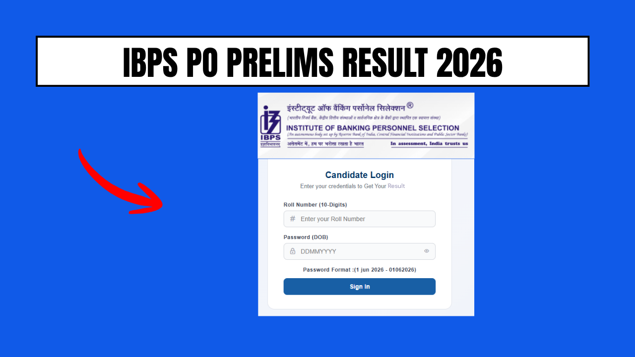 ibps po prelims result 2026