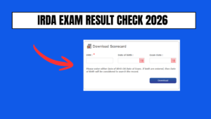 irda exam result check 2026