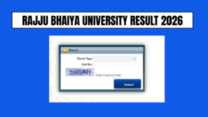 Rajju Bhaiya University Result 2026